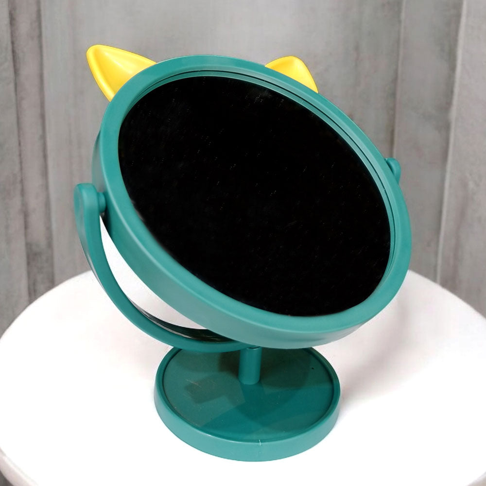 Espejo cosmético regulable con orejas de gato