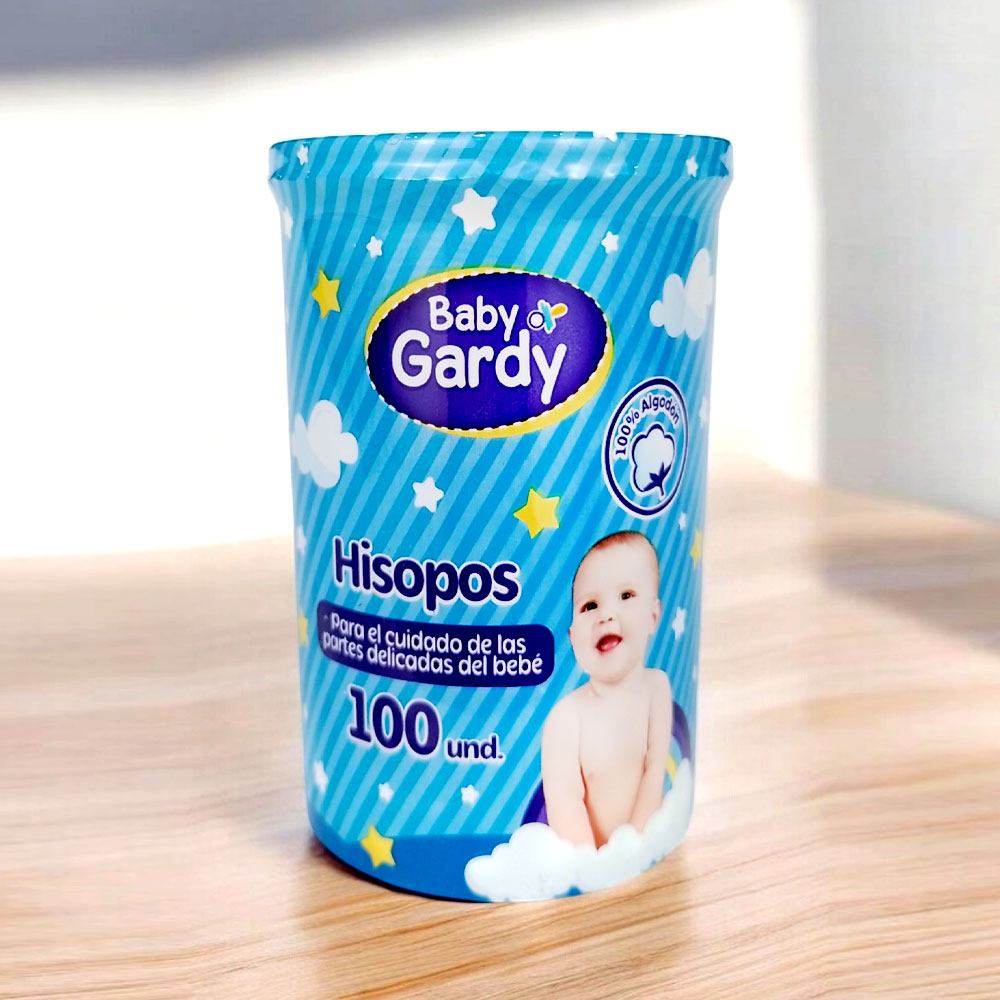 Hisopos Baby Gardy para Bebé | Envase 100 unid.