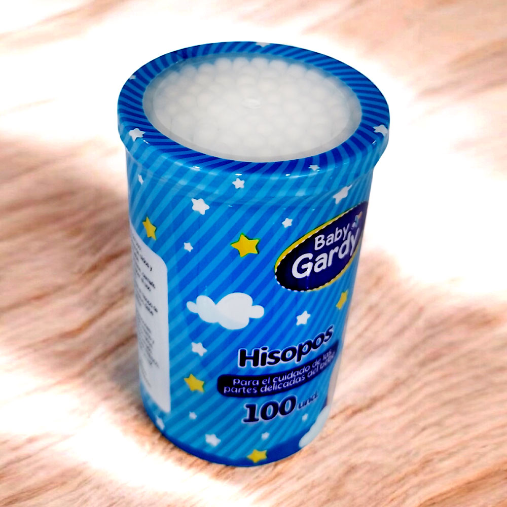Hisopos Baby Gardy para Bebé | Envase 100 unid.