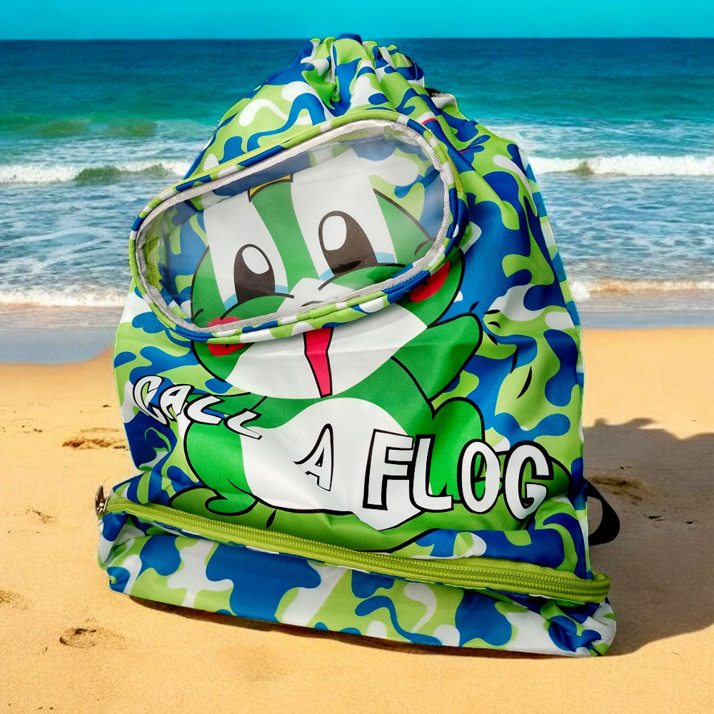 Bolsa de natación con cordón para nadadores, mochila de playa