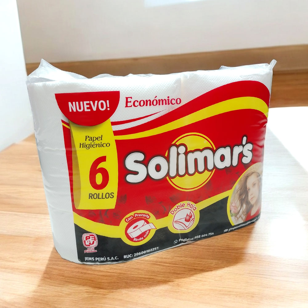 Papel higiénico Solimar de 6 rollos