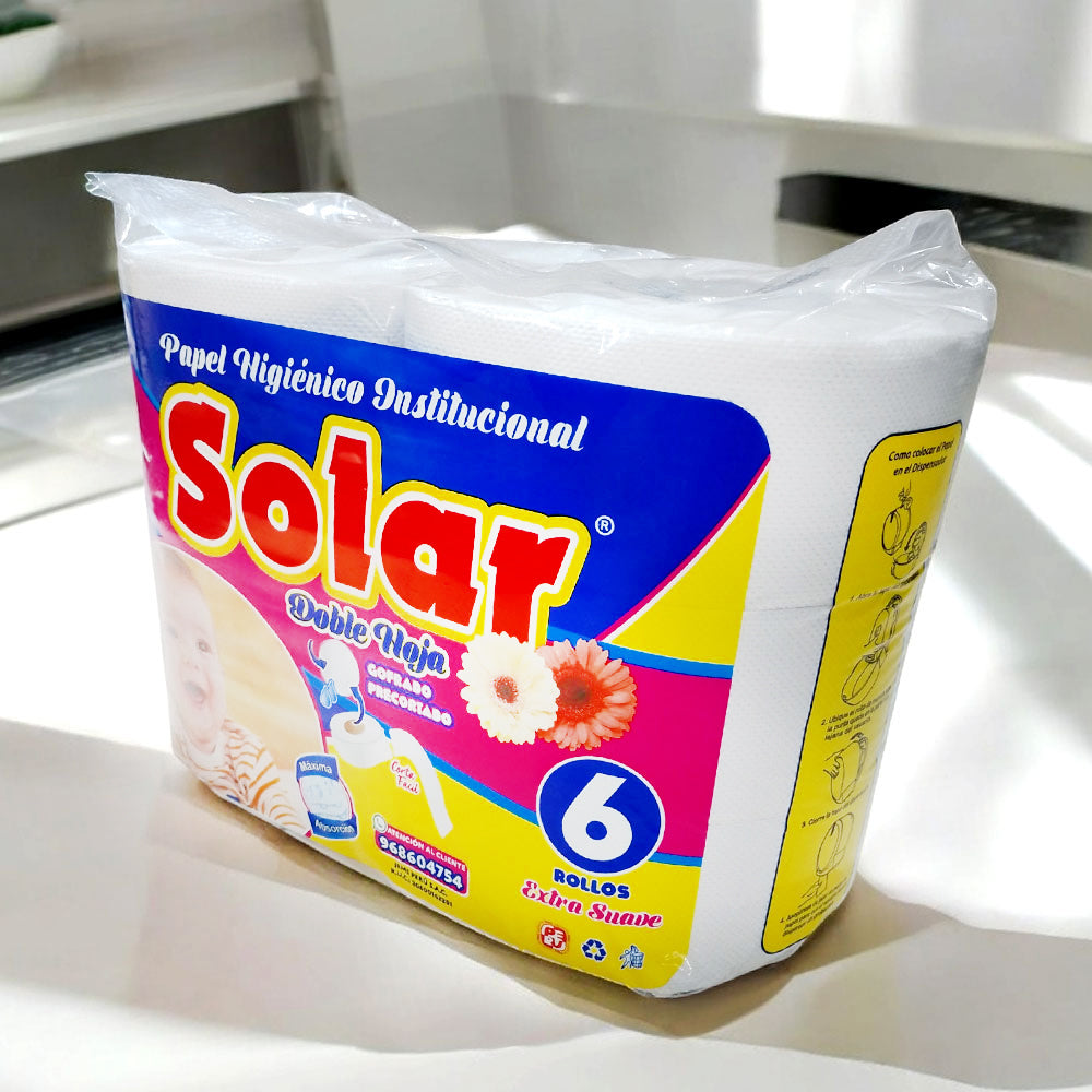 Papel Hiienico Solar tipo rollón