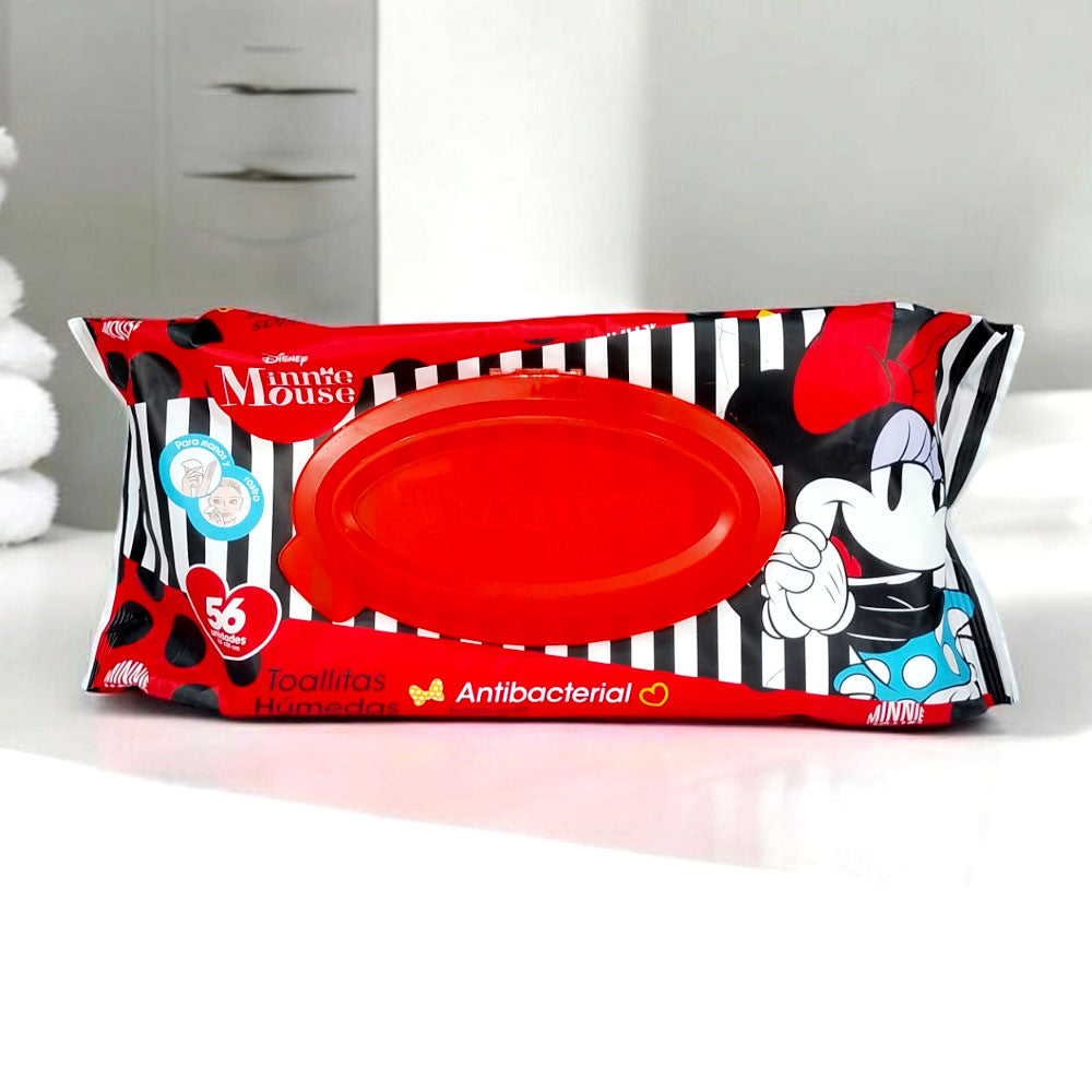Toallas húmedas minnie mouse | 56 unidades