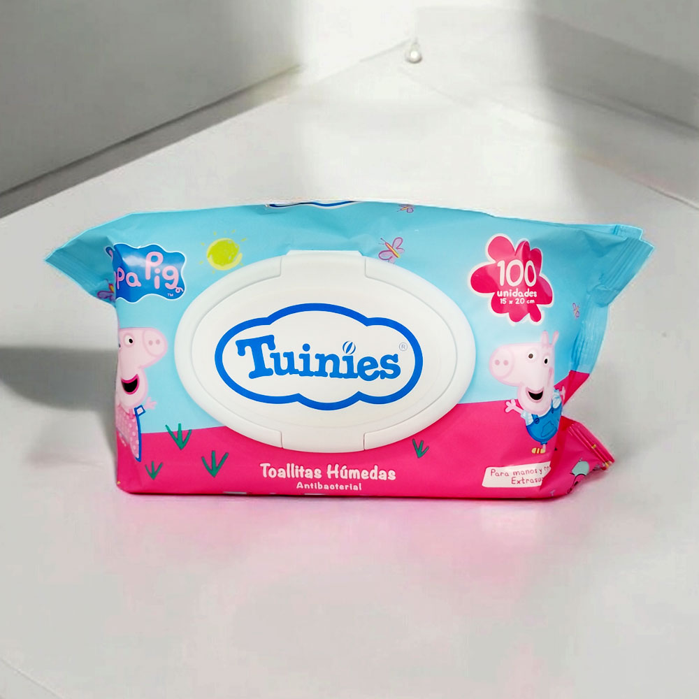 Toallitas húmedas tuinies peppa pig | 100un