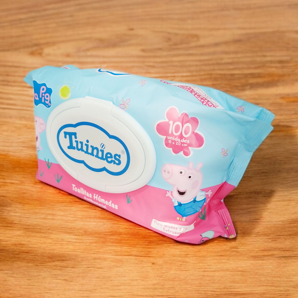 Toallitas húmedas tuinies peppa pig | 100un
